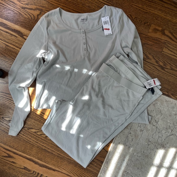 NET GAP Gray Ribbed Sleepwear Set - Picture 5 of 5